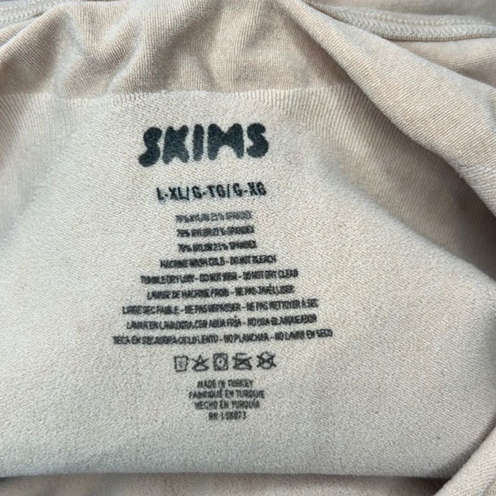 SKIMS SEAMLESS SCULPT THONG BODYSUIT SHAPEWEAR OCHRE BEIGE SIZE LARGE XL - Picture 8 of 8